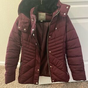 Maurices Burgundy Puffer Jacket